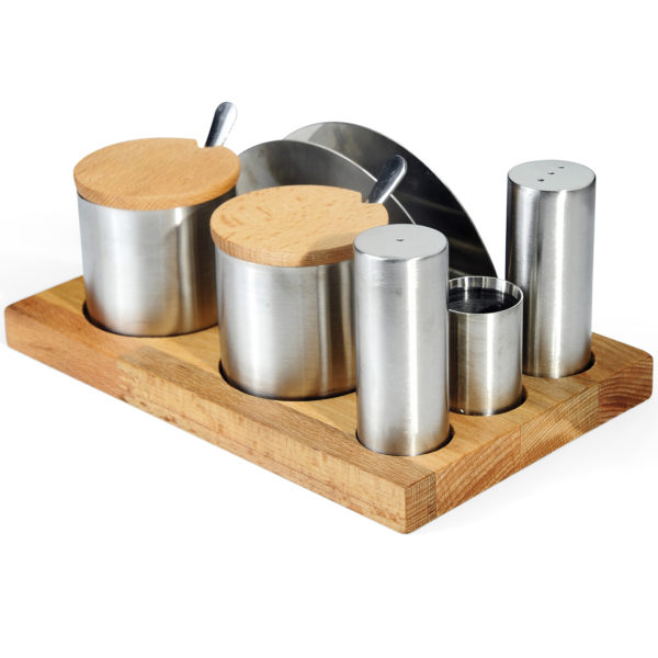 Groovy 6-Piece Round Salt and Spice Shaker Set Glossy & Matt GRV-96