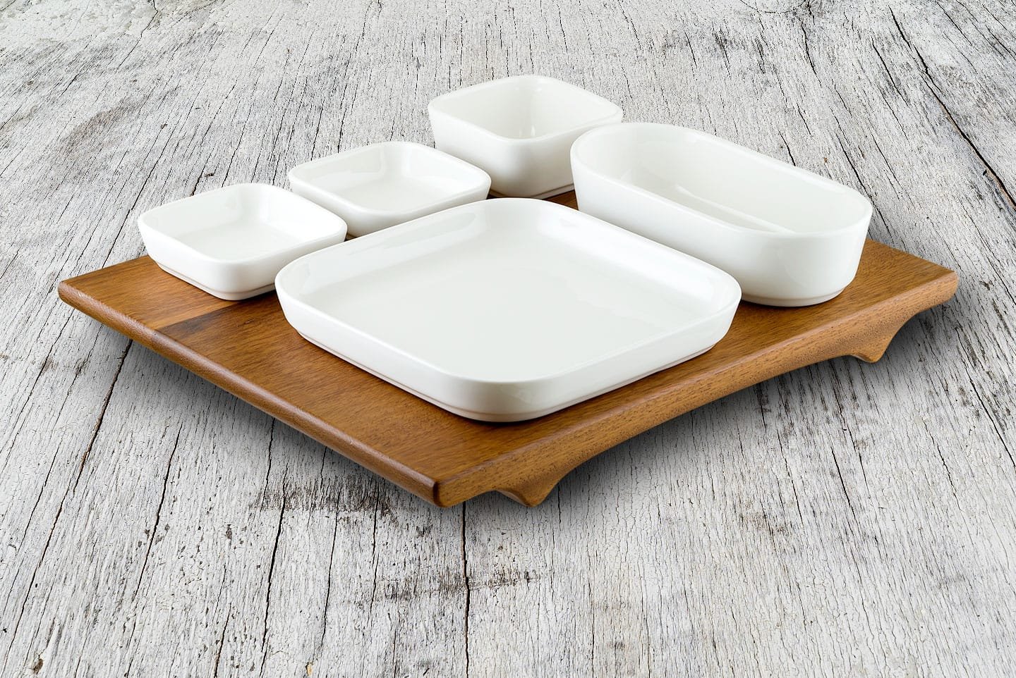 Wood Mood Rectangular Plate 34*16 cm - Styled