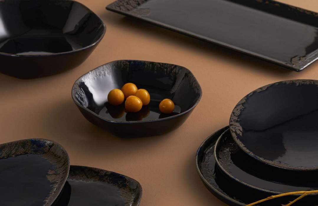 Porland Ethos Root Rusty 2-piece Bowl Set 26cm - Styled