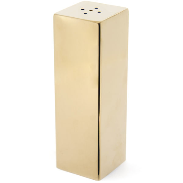 Groovy Single Square Salt Shaker Gold GRV-110-XL-GOLD