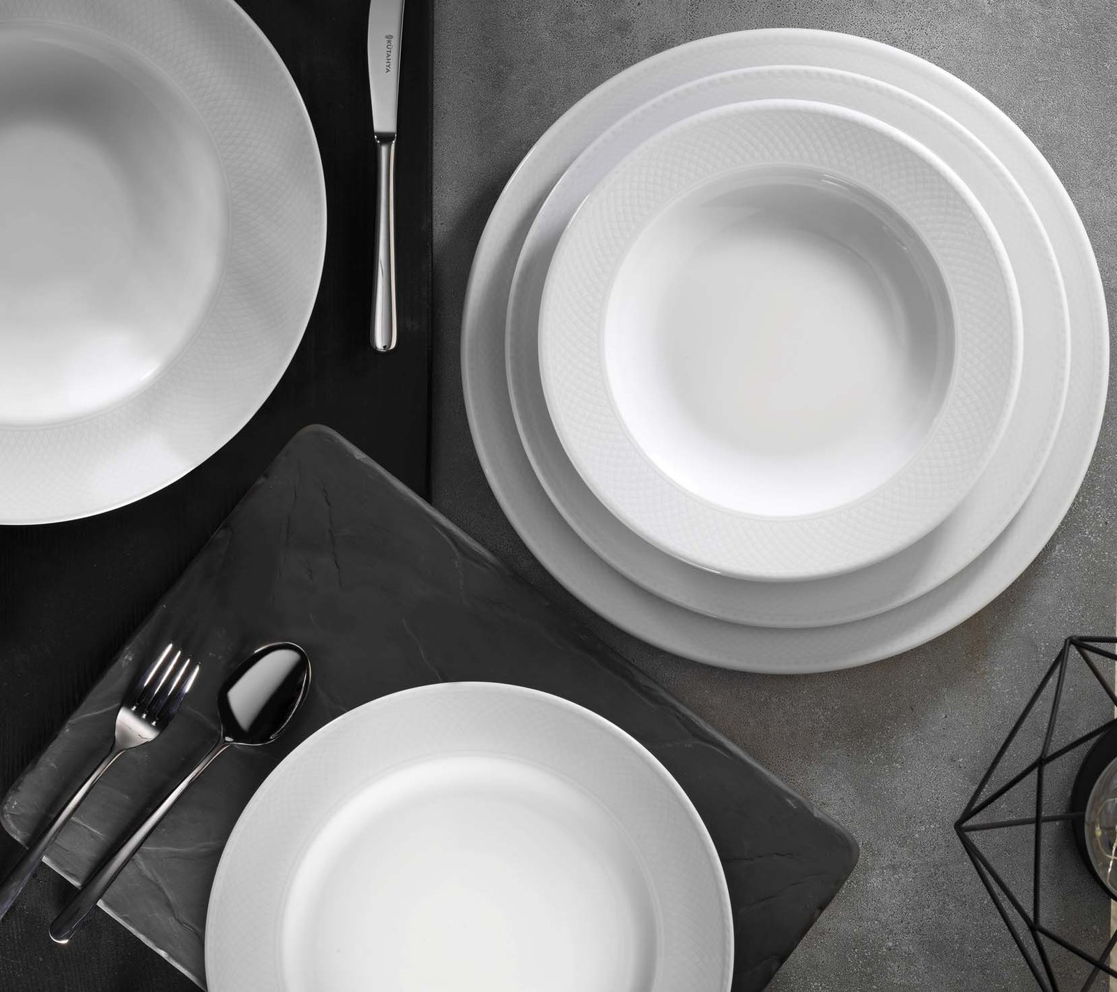 KUTAHYA PORCELAIN ZUMRUT HOTEL ESPRESSO COFFEE CUP WHITE - Styled