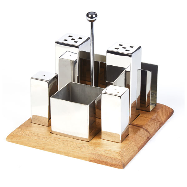 Groovy Six Piece Square Salt Shaker Spice Set GRV-259