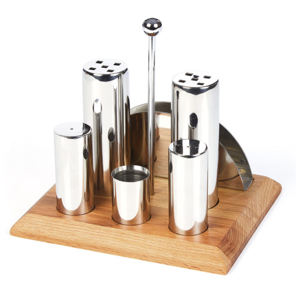 Groovy Six-Piece Round Salt Shaker Spice Set GRV-257