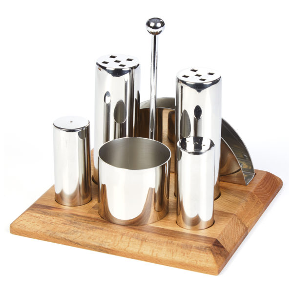 Groovy Six-Piece Round Salt Shaker Spice Set GRV-258