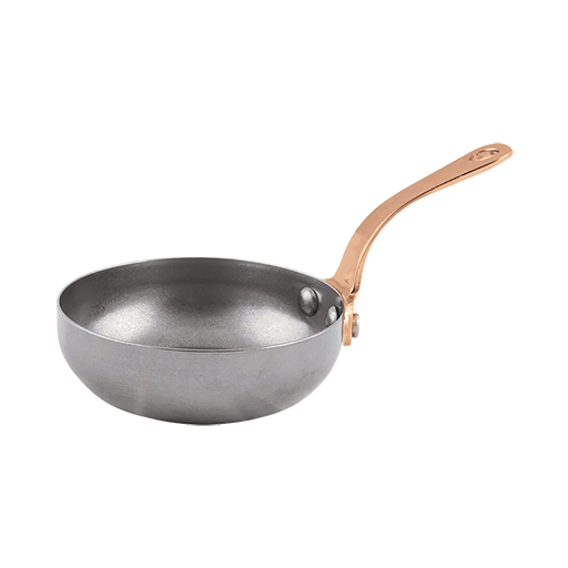 Bonna Antique Mini Bytes fry Pan -  with long Brass handle 7.5 x 2.50 cm - 80ml 7.5 cm porcelain tableware
