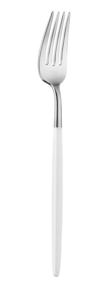 Batta Washabi Series White Shiny 1 Person 3 Piece Dessert Cutlery Set - Styled