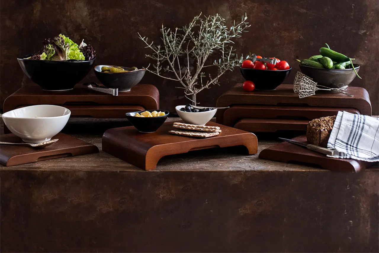 Beech Wood 33x24 cm Agora Stand - Styled