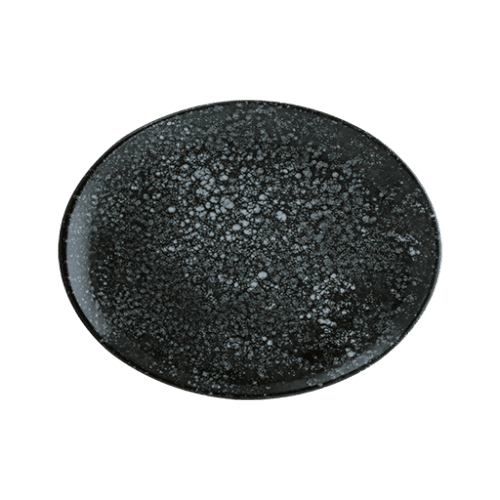 Bonna Cosmos Black Moove Oval Plate 31*24 cm 31 cm porcelain tableware