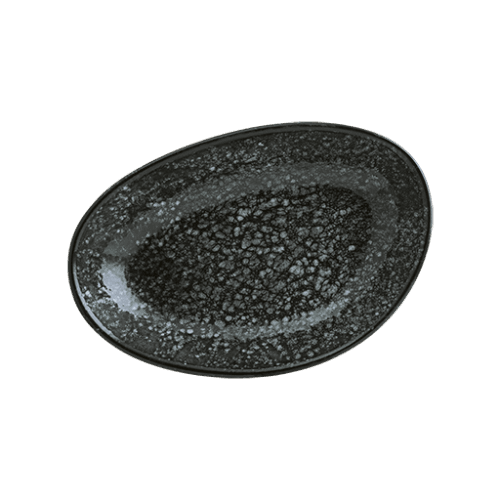 Bonna Cosmos Black Vago Oval Plate 15*8.5 cm  140 cc 15 cm porcelain tableware