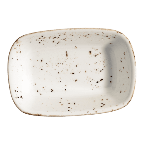 Bonna Grain Gourmet Rectangular Plate 14*10 cm  150 cc 14 cm porcelain tableware