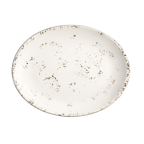 Bonna Grain Moove Oval Plate 36*28 cm 36 cm porcelain tableware