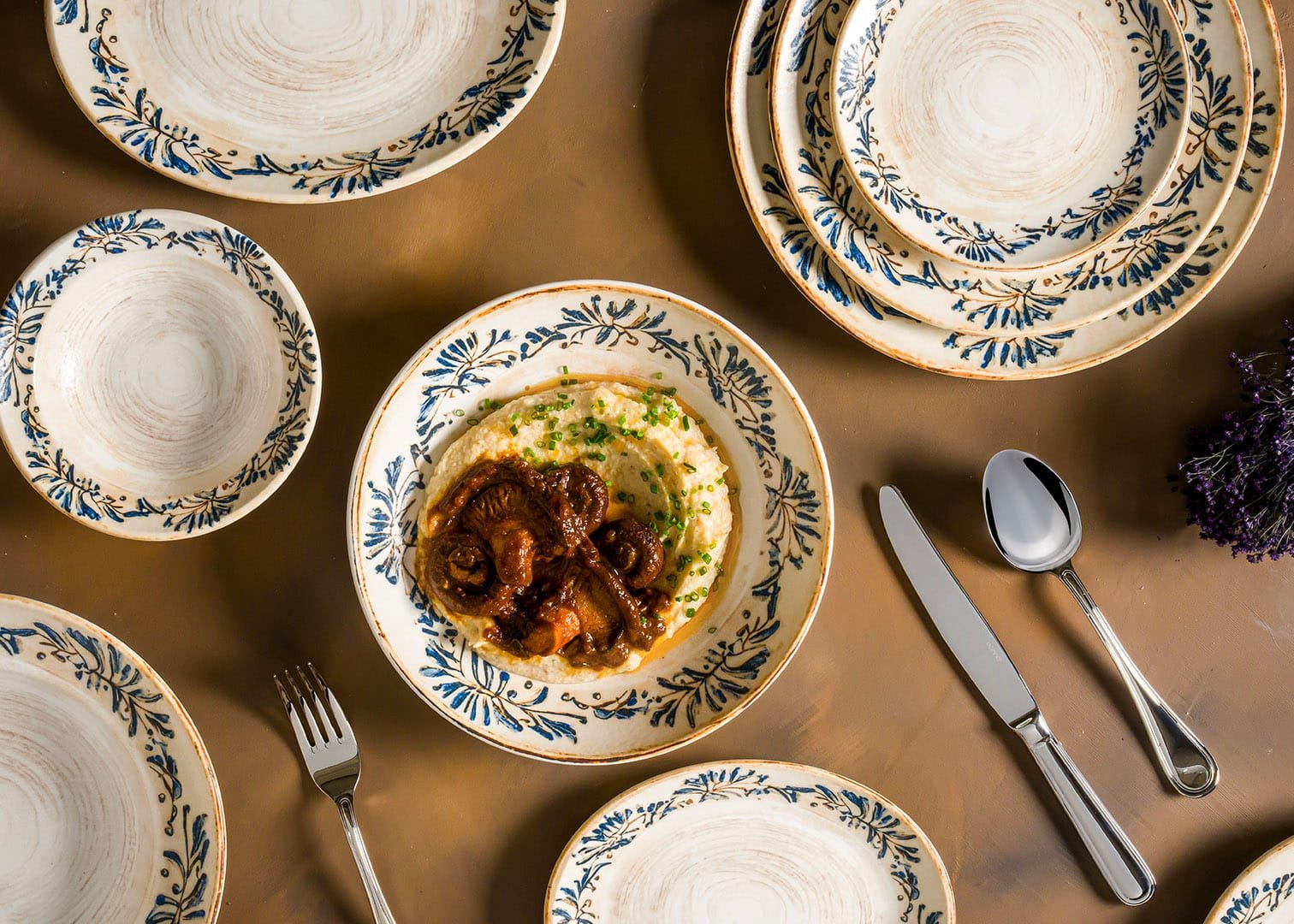 Bonna Grandma Bloom Deep Plate 23 cm 1000 cc 23 cm porcelain tableware