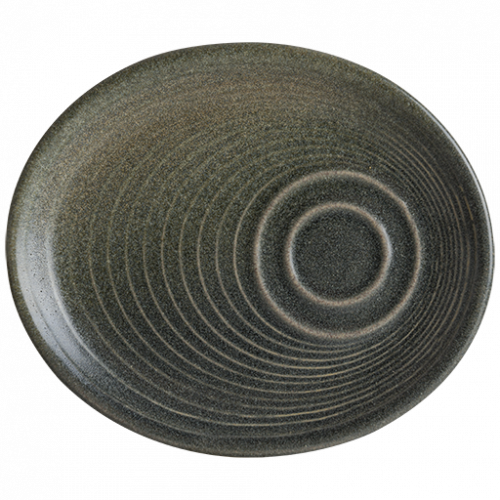 Bonna Hornfels Ripple Serving Plate 20*17 cm 20 cm porcelain tableware