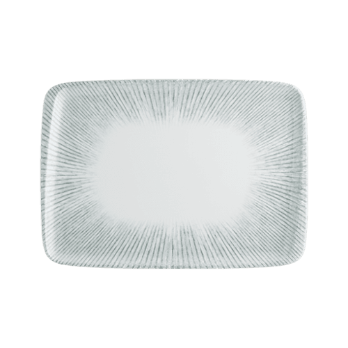 Bonna Iris Moove Rectangular Plate 34 cm 34 cm porcelain tableware
