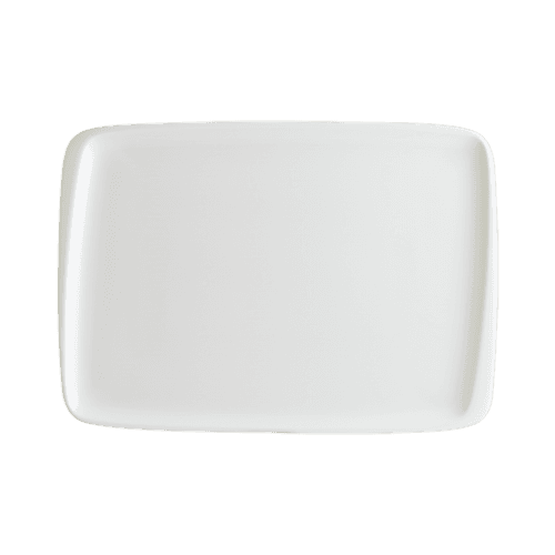 Bonna Iris Moove Rectangular Plate 34 cm 34 cm porcelain tableware