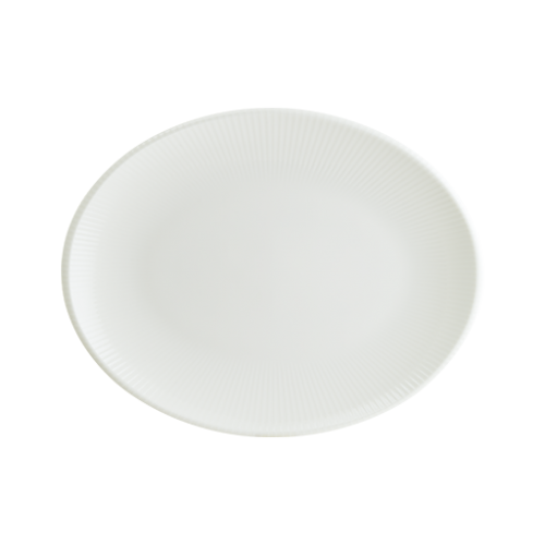 Bonna Iris White Moove Oval Plate 31*24 cm 31 cm porcelain tableware