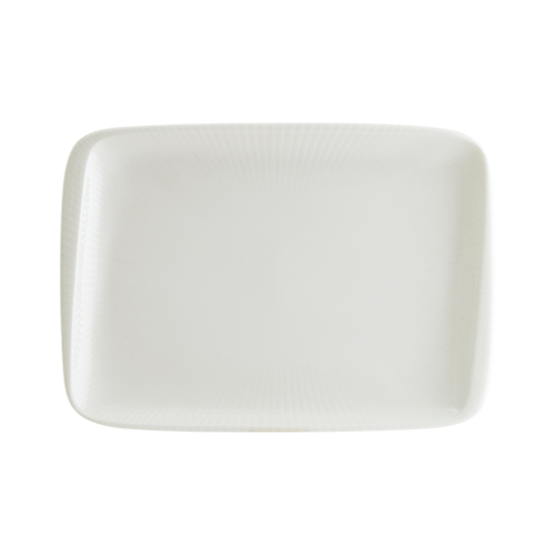Bonna Iris White Moove Rectangular Plate 23*16 cm 23 cm porcelain tableware
