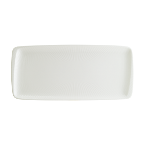 Bonna Iris White Moove Rectangular Plate 34*16 cm 34 cm porcelain tableware