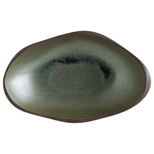 Bonna Lagoon Olive Oval Plate 27cm 27 cm porcelain tableware