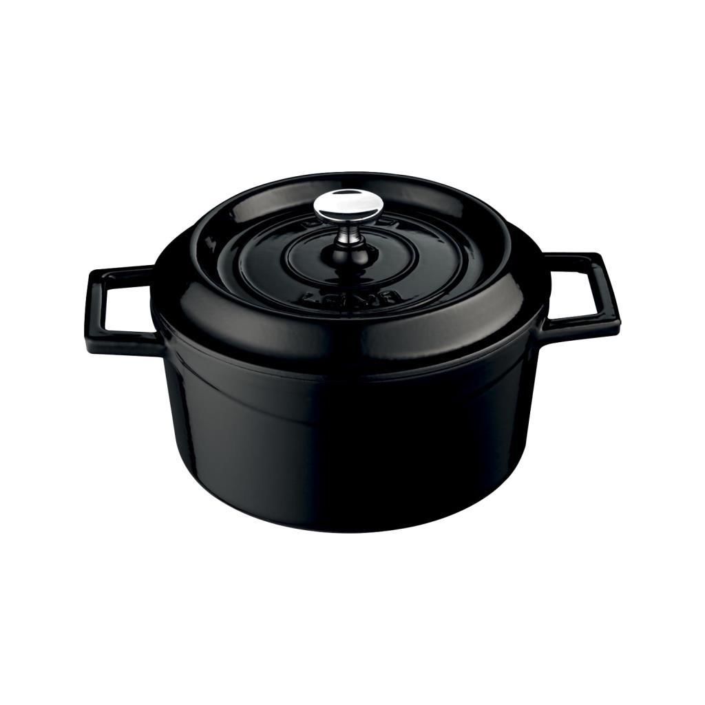 Lava Cast Iron Pot - Black 24 cm - 4.93 Lt