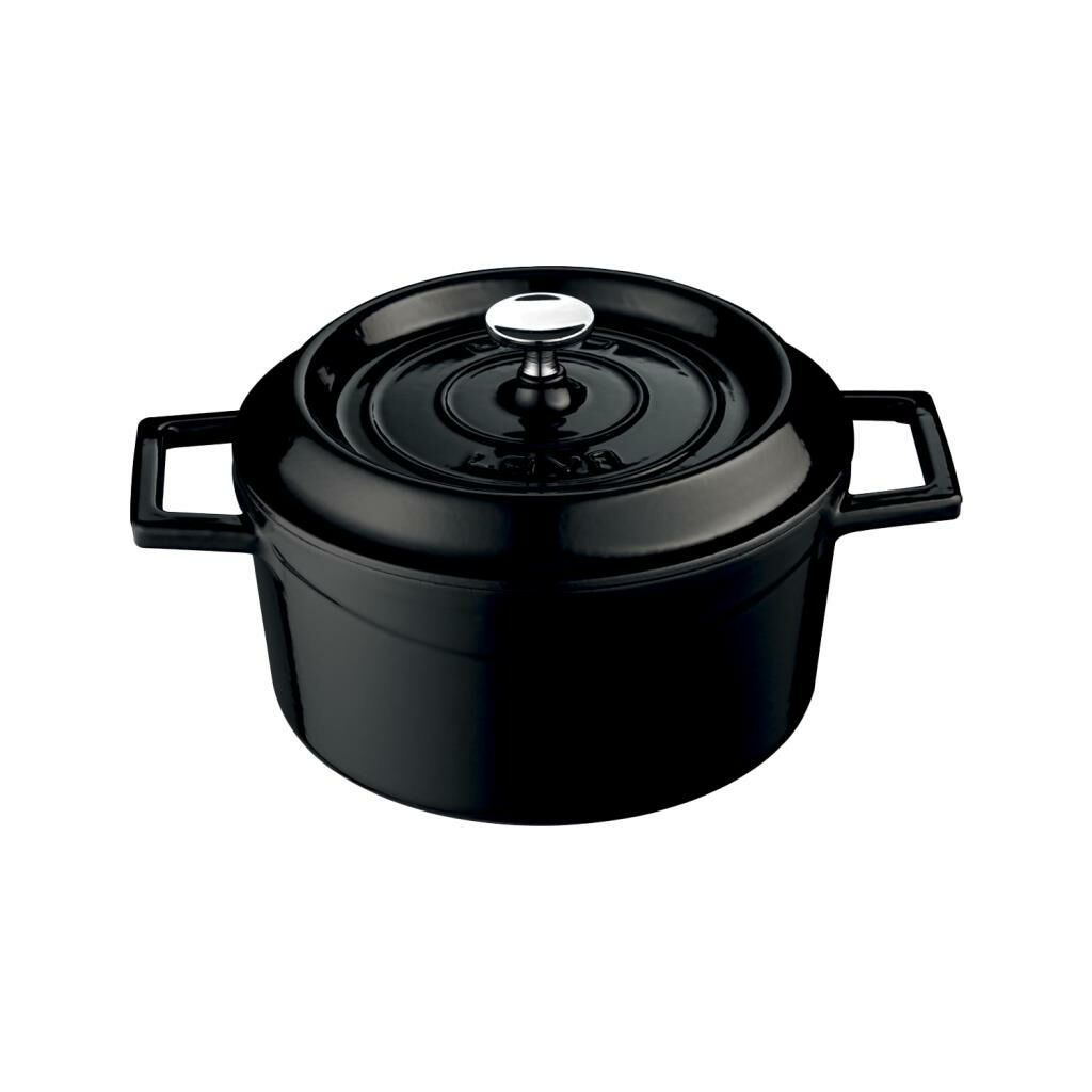 Lava Cast Iron Pot - Black 28 cm - 6.8 Lt