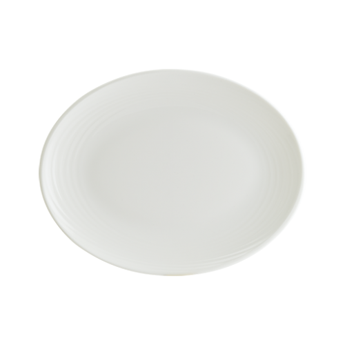 Bonna Loop Moove Oval Plate 25 cm 25 cm porcelain tableware