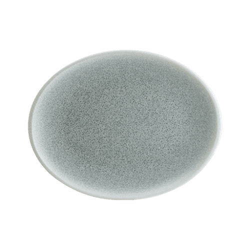 Bonna Luca Ocean Blue Matt Moove Oval Plate 31*24 cm 31 cm porcelain tableware