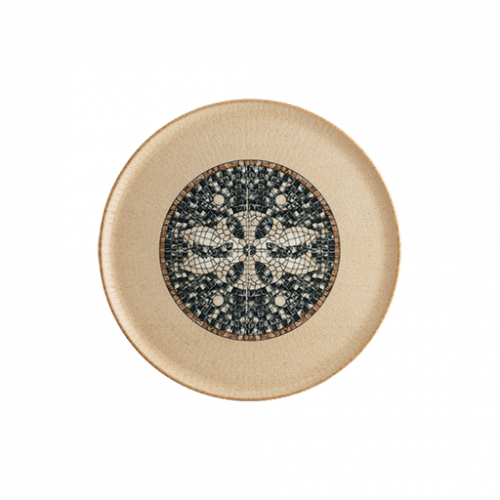 Bonna Mesopotamia Mosaic Wood Gourmet Flat Plate 32 cm 32 cm porcelain tableware