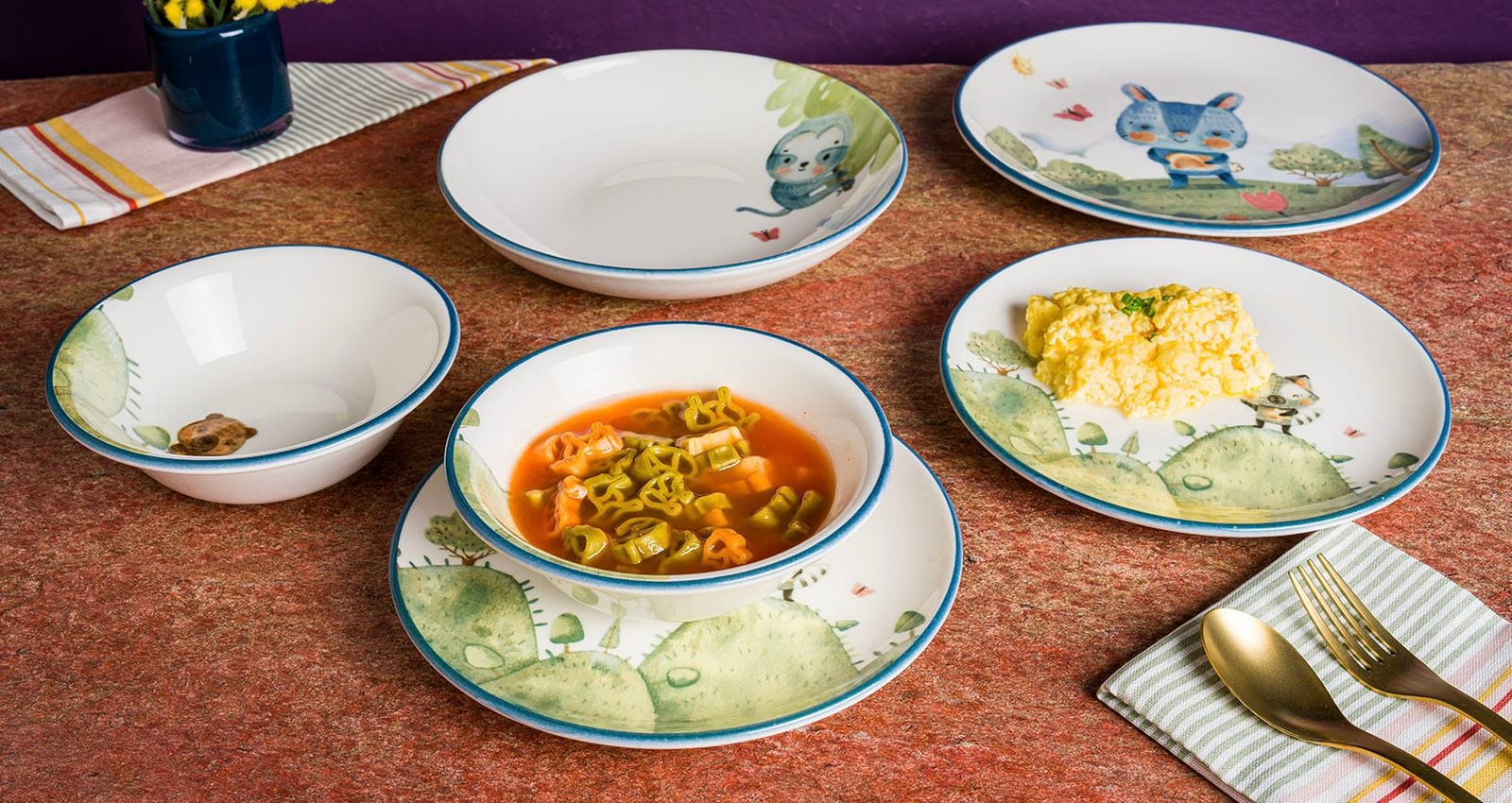 Bonna Minimeals Gourmet Flat Plate 21 cm 21 cm porcelain tableware