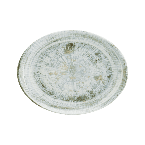 Bonna Odette Olive Moove Oval Plate 25 cm 25 cm porcelain tableware