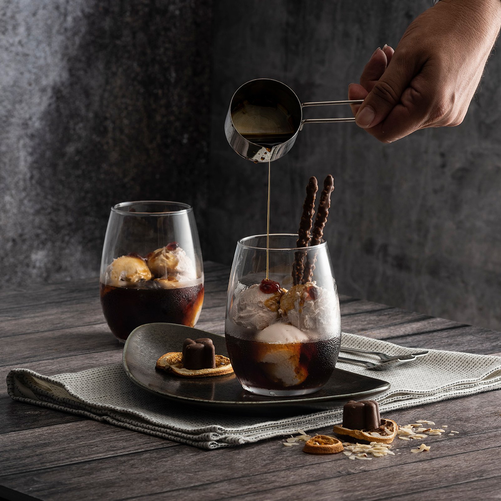 Pasabahce Amber Large Stemmed Goblet 570cc - Styled