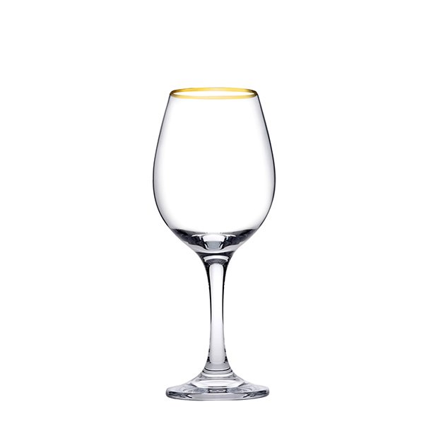 Pasabahce Amber Medium Stemmed Goblet 295cc tempered glass