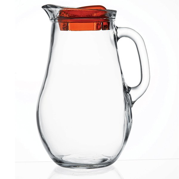 Pasabahce Bistro Glass Pitcher & Jug with Lid 1850cc tempered glass