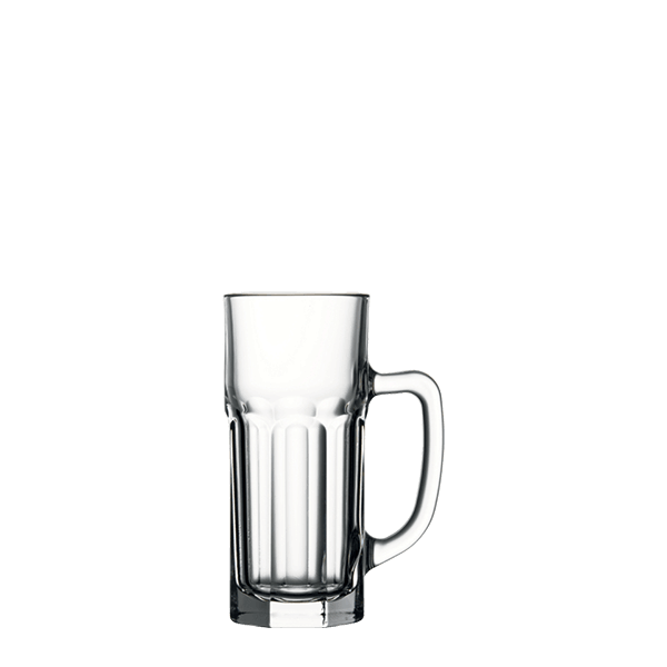 Pasabahce Casablanca Handled Glass Mug 375cc tempered glass