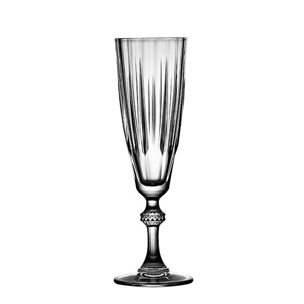 Pasabahce Diamond Flute Goblet 170cc tempered glass