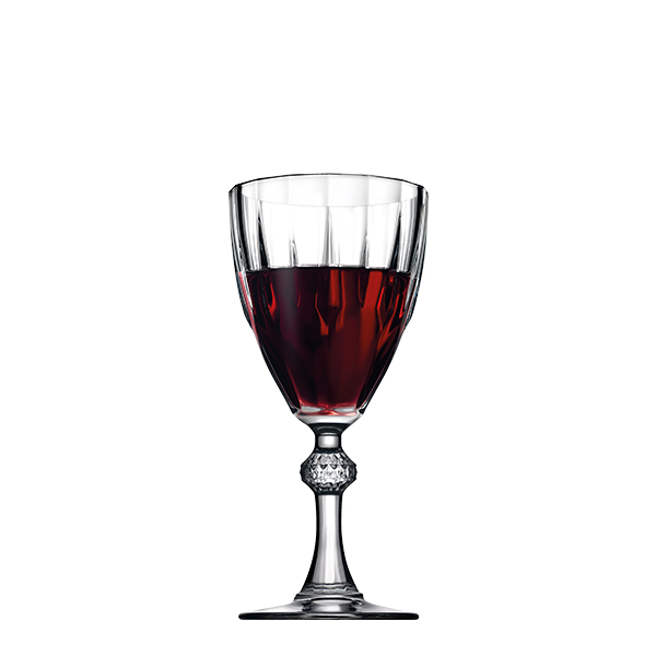Pasabahce Diamond Large Stemmed Goblet 245cc tempered glass