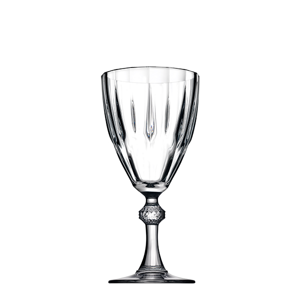 Pasabahce Diamond Stemmed Glass 300cc tempered glass