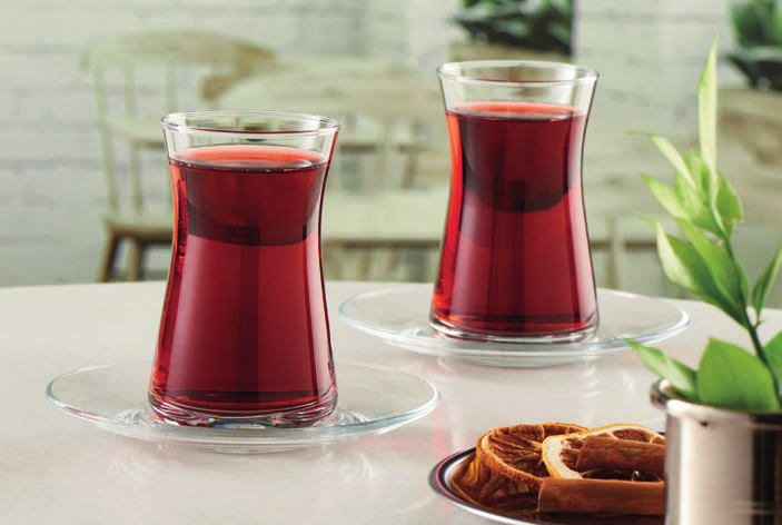 Pasabahce Heybeli Tea Glass 170cc - Styled