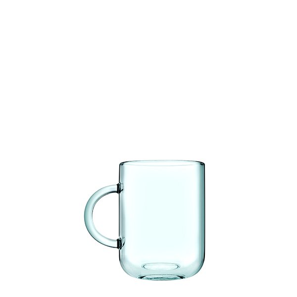 Pasabahce İconic Handled Glass Mug 330cc tempered glass