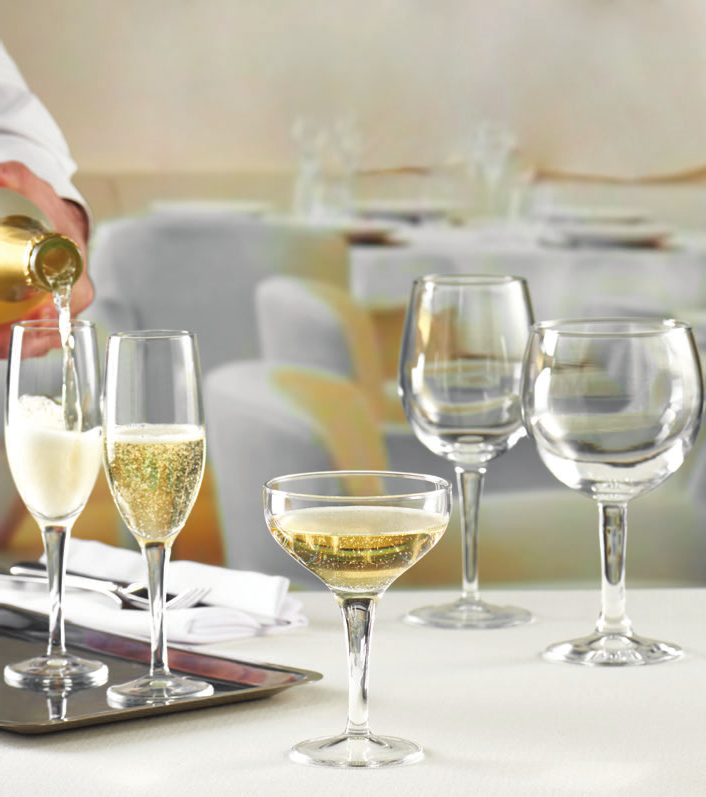 Pasabahce Moda Flute Goblet 165cc - Styled