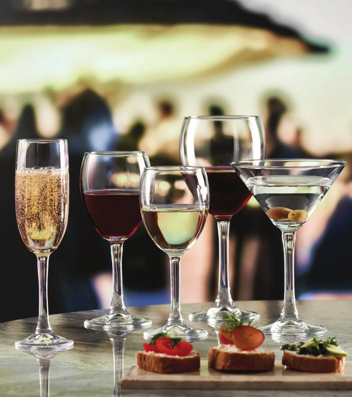 Pasabahce Party Large Stemmed Goblet 260cc tempered glass