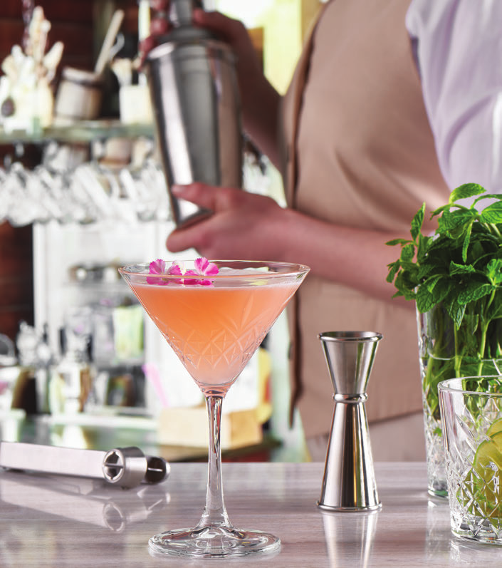 Pasabahce Timeless Cocktail Glass 365cc - Styled