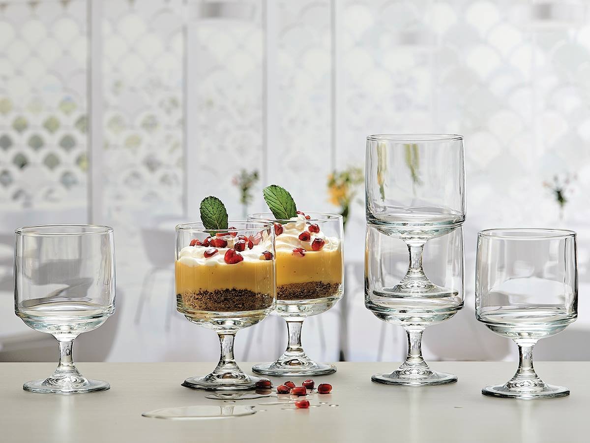 Pasabahce Tower Medium Stemmed Goblet 175cc - Styled