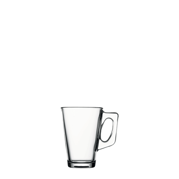 Pasabahce Vela Handled Glass Mug 250cc tempered glass
