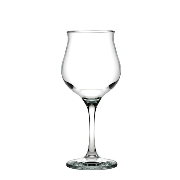 Pasabahce Wavy Large Stemmed Goblet 370cc tempered glass