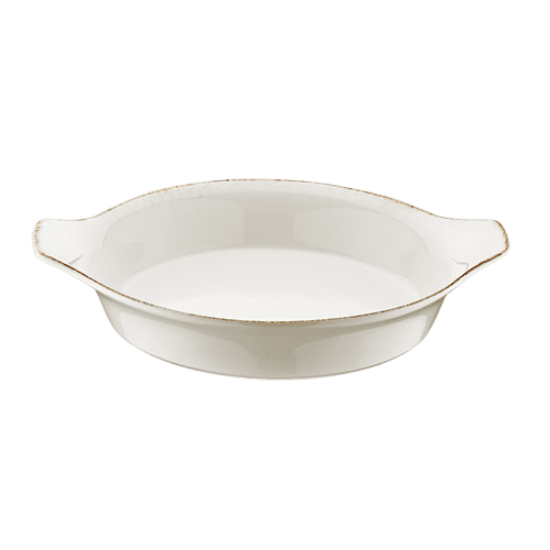 Bonna Retro Optiva Round Eared Dish 20 cm  800 cc 20 cm porcelain tableware