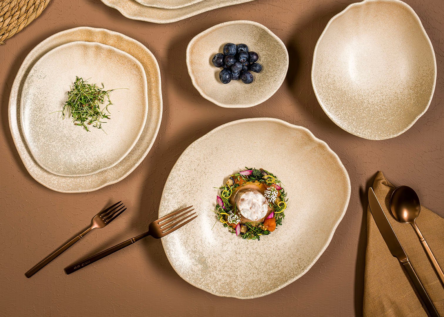 Sahara Tone Oval Plate 15 cm - Styled