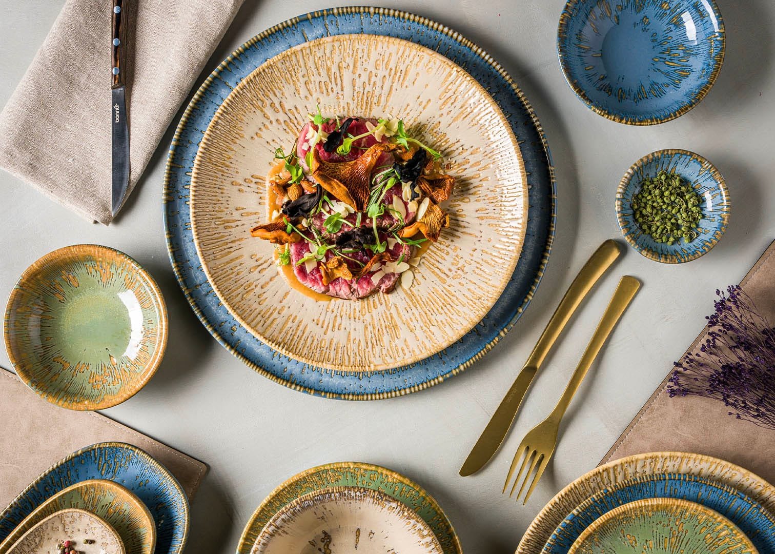 Sand Snell Gourmet Deep Plate 9 cm - Styled