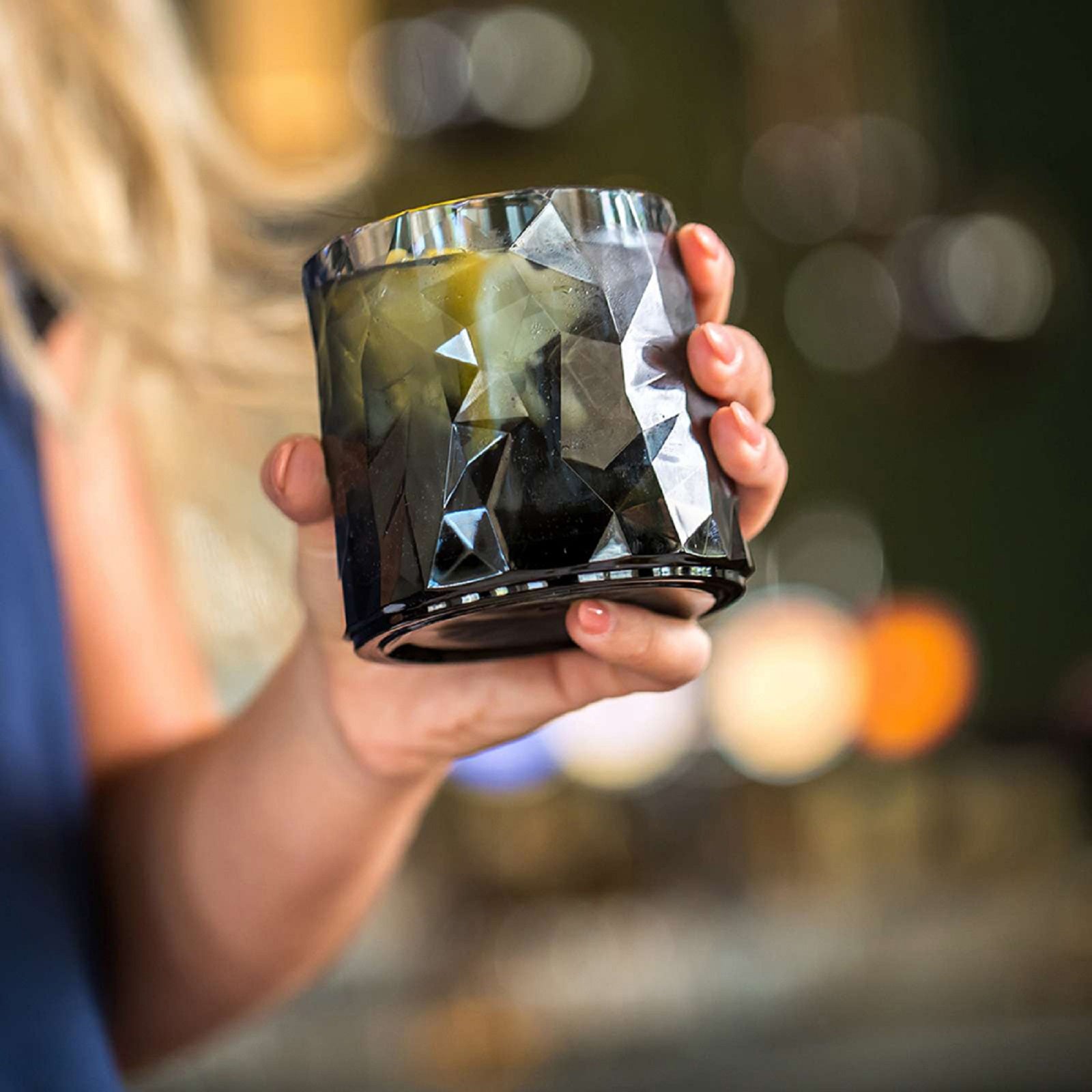 Koziol Superglass Grey Water Glass - 250ml - Styled