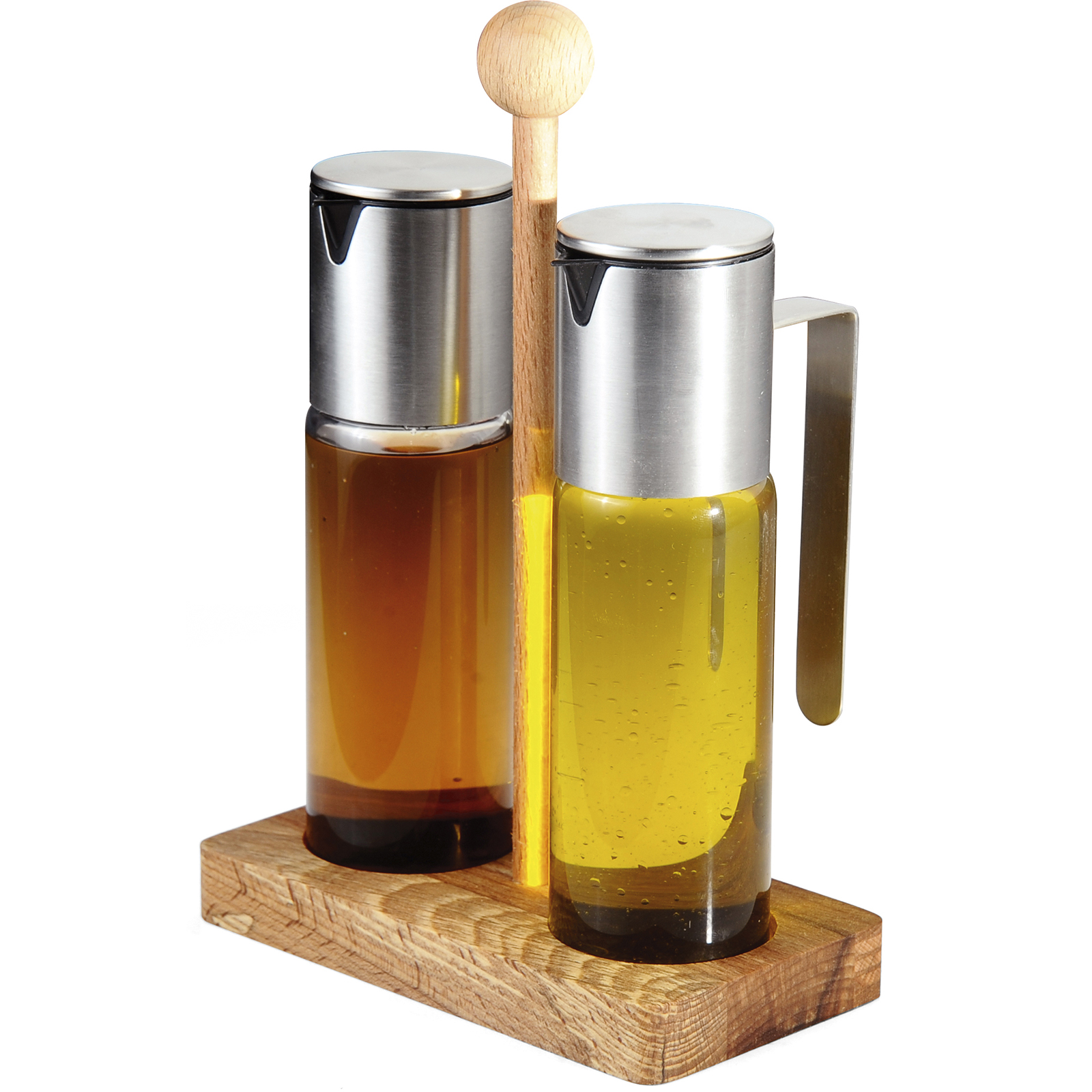 Groovy Wooden Stand Double Oil Bottle Stand